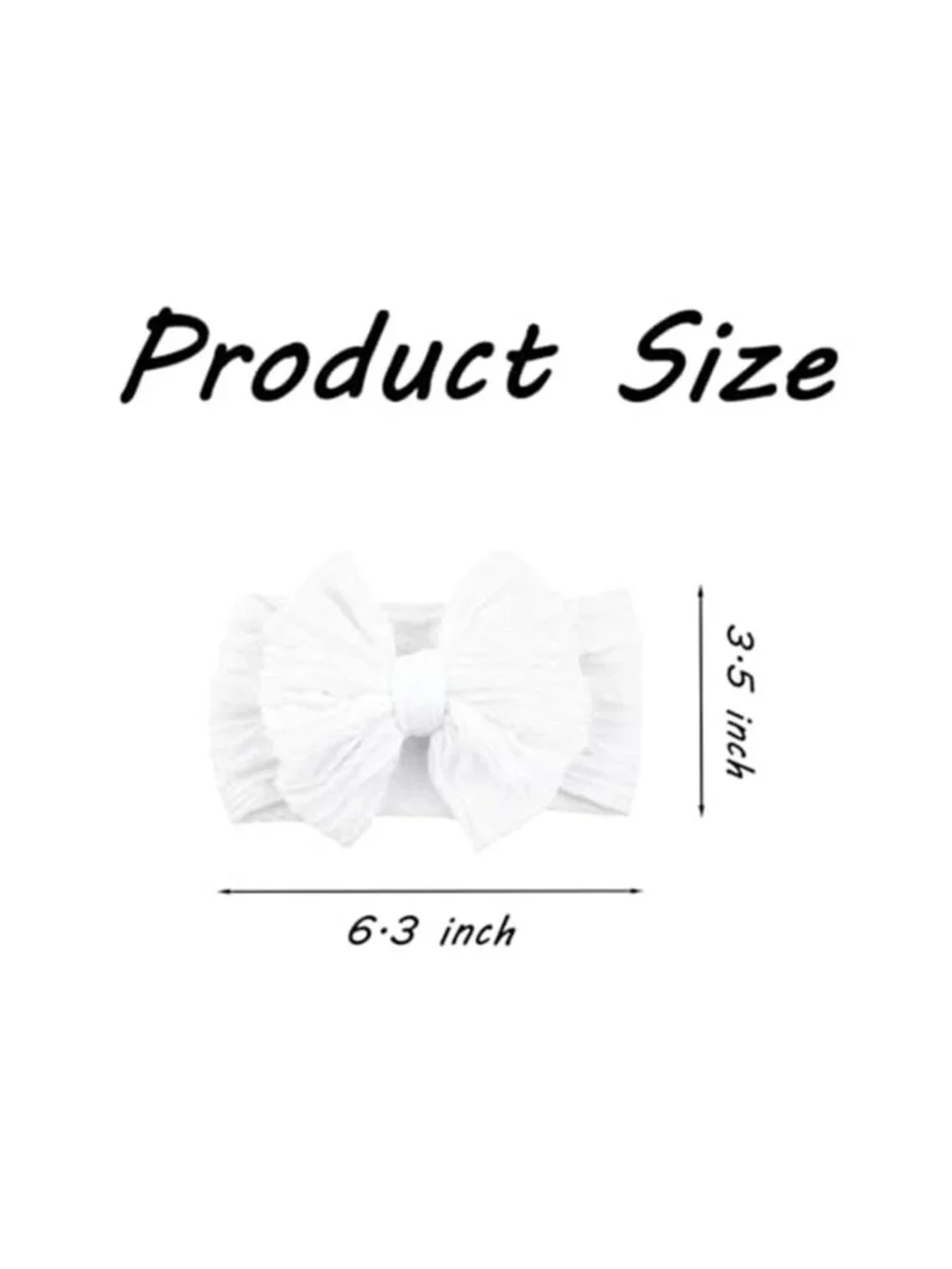 Baby Girl Bow Headbands 3 Pack Nylon Elastic Infant Toddler Hair Accessories